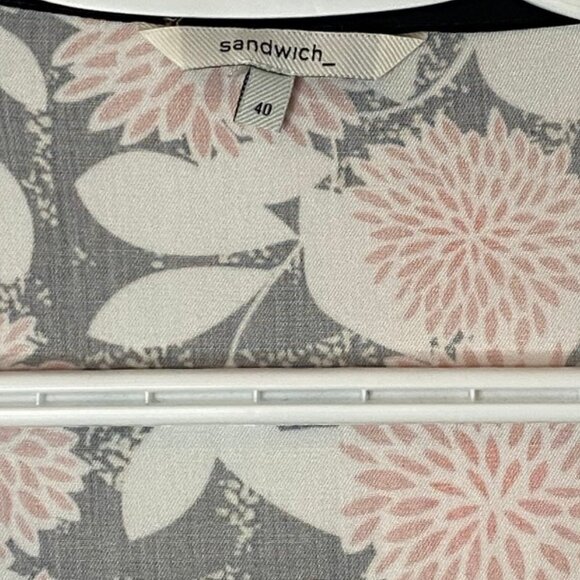 Sandwich floral long sleeve wrap midi dress size 40 - Picture 4 of 4